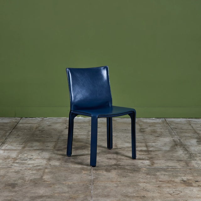 Mid-Century Modern Mario Bellini Cab Side Chair for Cassina For Sale - Image 3 of 18