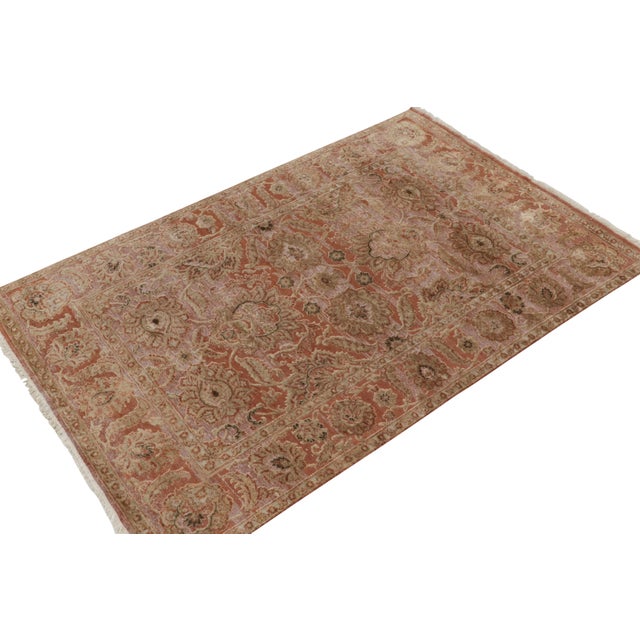 Hand-knotted in luxurious wool & silk, this 6x9 rug from our Modern Classics collection draws inspiration from antique...