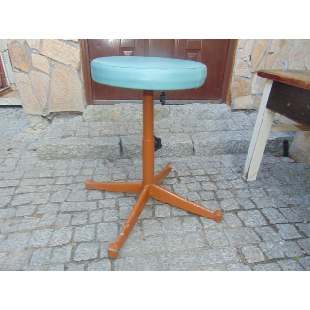 Vintage Industrial Stool, 1970s For Sale - Image 6 of 7
