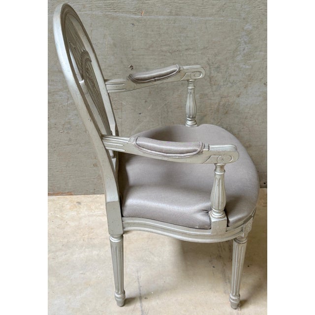 Pair Maison Jansen Silverleaf 'Montgolfier' Hot-Air Balloon Arm Chairs For Sale - Image 6 of 10