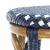 Indoor-Outdoor Stacking Barstool in Navy & White & Light Brown For Sale - Image 4 of 8