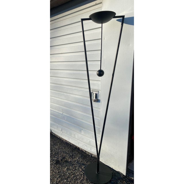 Ron Rezek 1970s Post-Modern Sculptural Torchiere Floor Lamp Attributed to Ron Rezek For Sale - Image 4 of 11