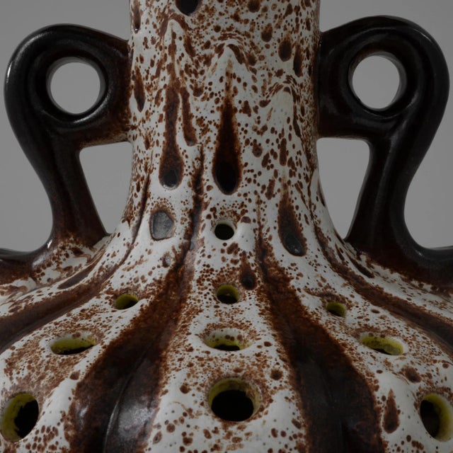 Mid-Century Modern 20th Century German Ceramic Table Lamp For Sale - Image 3 of 12