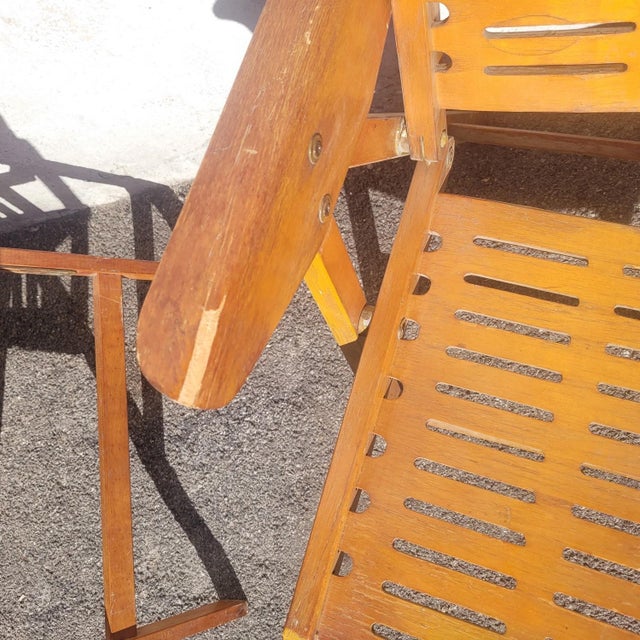 Rex Folding Lounge Chairs by Niko Kralj, 1950s, Set of 8 For Sale - Image 16 of 18