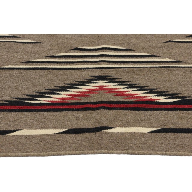 Navajo Indian Art Southwest Modern Ganado Navajo-Style Rug - 05'02 X 07'00 For Sale - Image 4 of 9