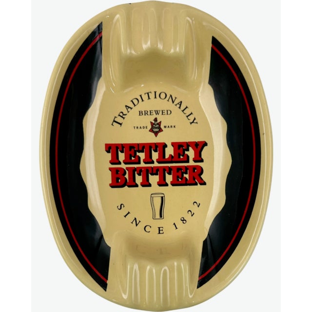 Vintage Tetley Bitter Since 1822 Ceramic Ashtray Catchall Dish For Sale In Washington DC - Image 6 of 6