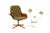 Plycraft Vintage Mid Century Plycraft Walnut George Mulhauser Lounge Chair— Mrs. Chair — Olive Bouclé For Sale - Image 4 of 13