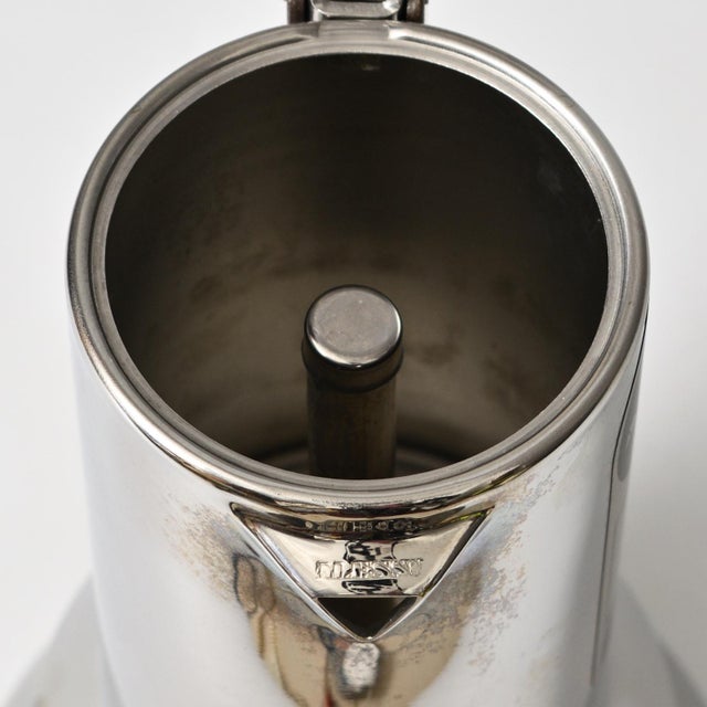 Silver Italian Moka Coffee Maker in Stainless Steel by Richard Sapper for Alessi, 1980s For Sale - Image 8 of 13