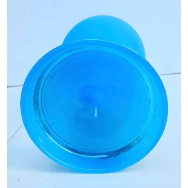 Late 19th Century French Blue Opaline Vase Circa 1880s' For Sale - Image 5 of 8