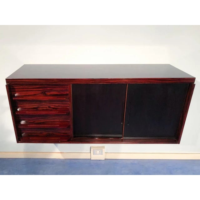 Mid-Century Italian Macassar Ebony Sideboard, 1950s For Sale - Image 4 of 18