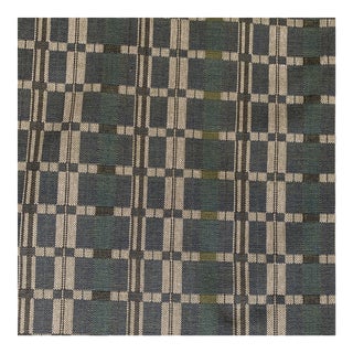 Heavyweight Green Woven Designer Fabric- 1 1/2 Yards For Sale
