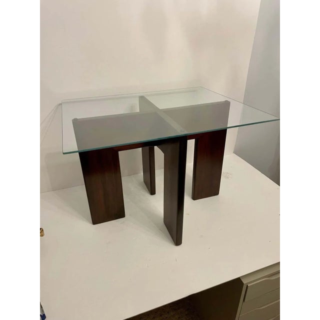 Adrian Pearsall Walnut and Glass Side Table For Sale - Image 9 of 13