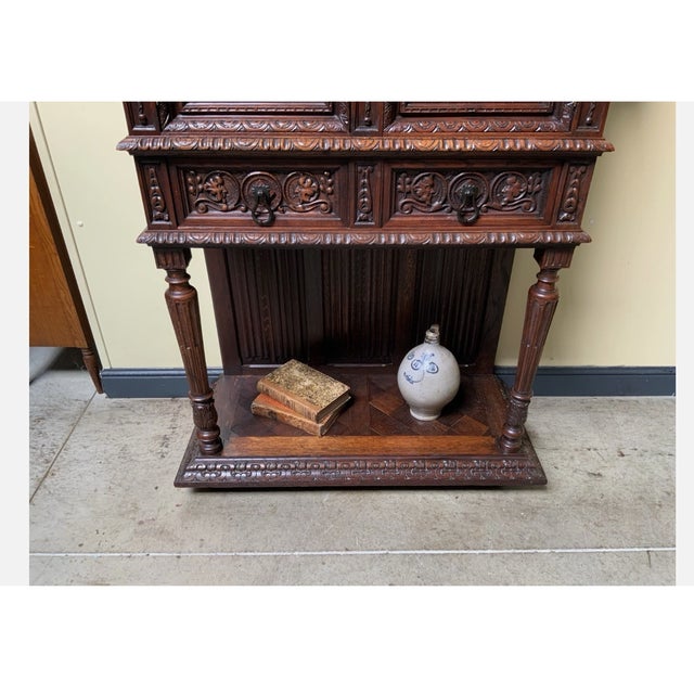 Late 19th Century Antique Neo-Gothic Silver Cabinet, 1890 For Sale - Image 5 of 12