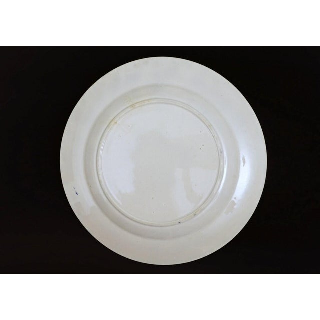 Early Adams Rose Blue White Plates Antique - Set of 6 For Sale - Image 4 of 4