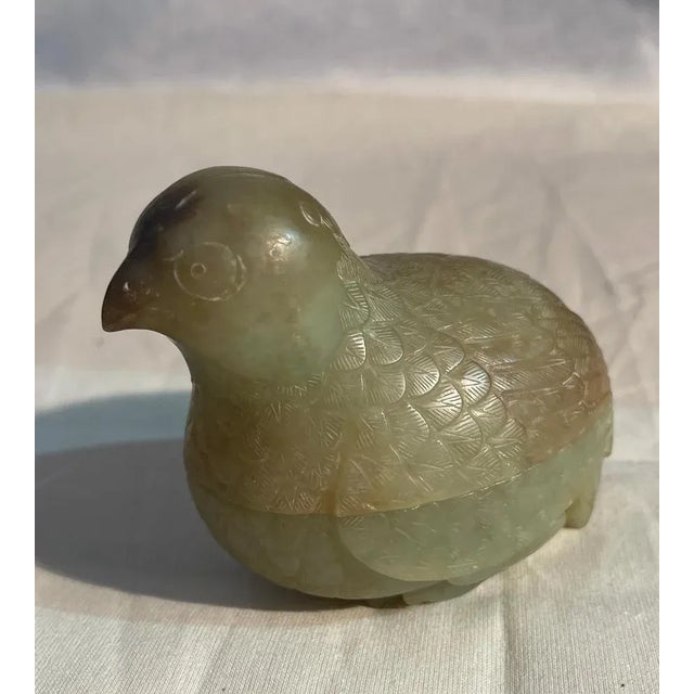 Jade Bird-Shaped Boxes, 19th Century, Set of 2 For Sale - Image 5 of 9