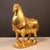 Mid 20th Century Vintage Gilt Bronze Horse Figure - Tang Style Saddle Sculpture For Sale - Image 5 of 9