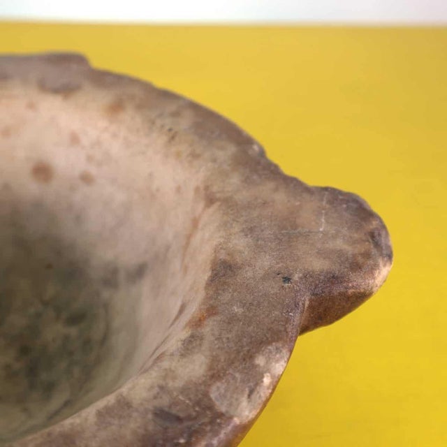 Brown Antique Mortar in Marble For Sale - Image 8 of 10