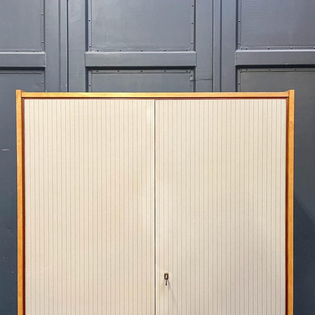 Tan Mid-Century Birch Wardrobe, 1960s For Sale - Image 8 of 18