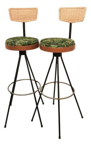 Set of Bar Stools by Herta Maria Witzemann for Erwin Behr
