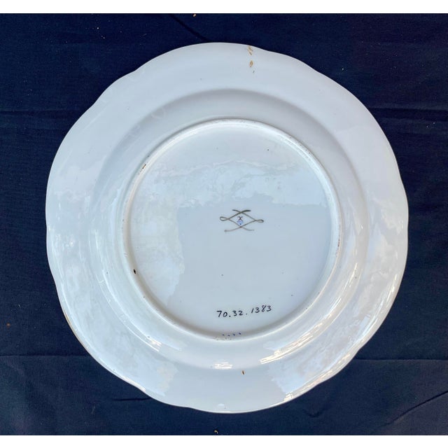 Set of 14 Hand-Painted Sèvres Porcelain Dinner Plates, 18th Century For Sale - Image 12 of 16