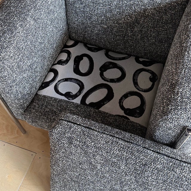 Gray Jack Cartwright Lc2 Chair Reupholstered in Crypton For Sale - Image 8 of 12