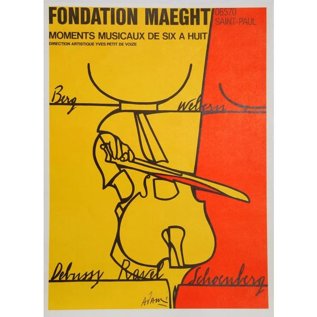 Fondation Maeght Valerio Adami Year: circa 1975 Size: 26 in. x 18 in. Lithograph Poster