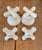 Vintage Porcelain Bathroom Faucet Knobs & Escus For Sale - Image 4 of 8
