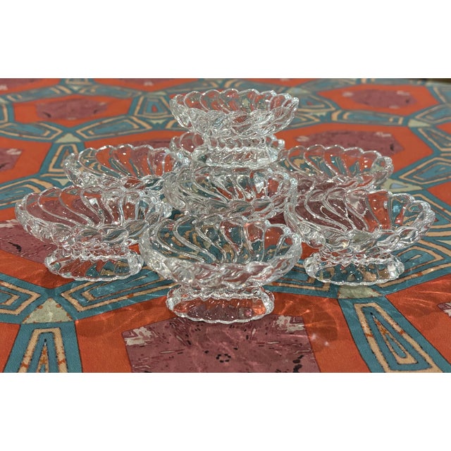 Vintage Fostoria "Colony" Clear Glass Open Salt Cellars - Set of 8 MAKER'S MARK: None present CIRCA: 20th Century...