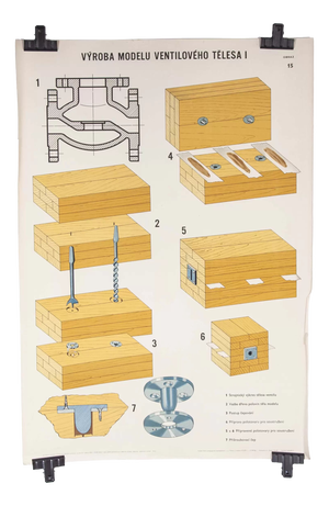 Czech Technical Industrial Foundry Mould Engineering Poster 14, 1950