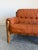 Mid Century Brazilian Sergio Rodriguez Style Cognac Leather Sofa For Sale In Tampa - Image 6 of 12