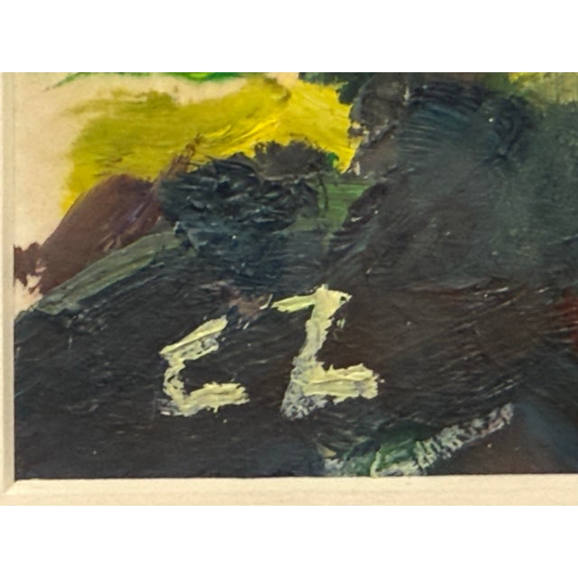 Original Oil Painting of Riverbend, Framed & Signed by Artist C. Z. For Sale - Image 10 of 12