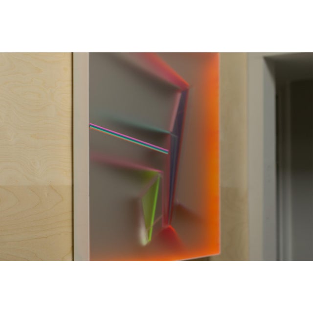 Early 21st Century Kal Mansur, Future Summary Twenty-Five: Abstract Wall Sculpture, 2025, Acrylic Glass and Polymer For Sale - Image 5 of 8