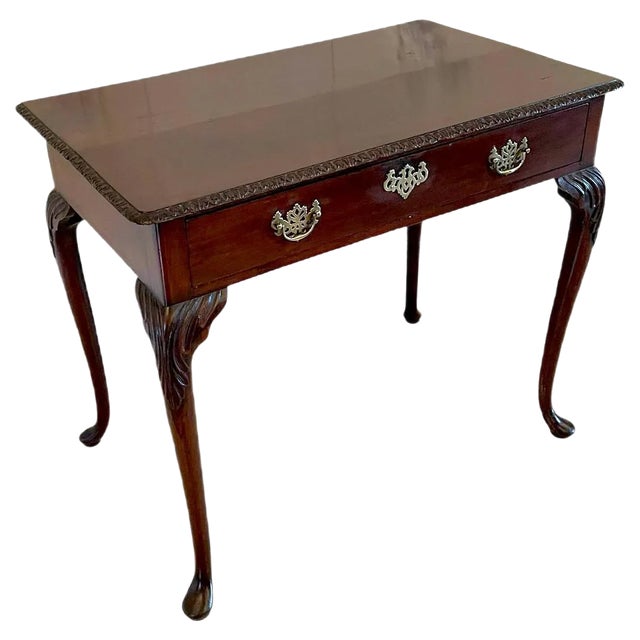 Antique George III Style Mahogany Side Table For Sale