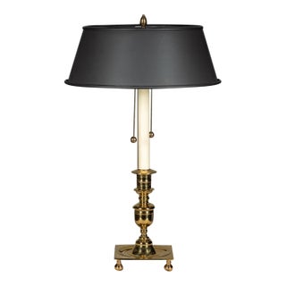 Mid 20th Century Metal Shade Desk Lamp Virginia Metal-Crafters For Sale