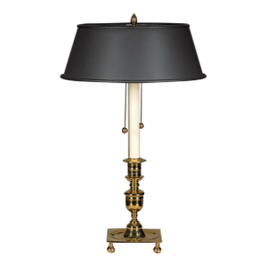 Mid 20th Century Metal Shade Desk Lamp Virginia Metal-Crafters