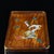 Vintage Rosewood Tray With Mother-of-Pearl Dragon - Brass Mounted Tea Tray For Sale - Image 4 of 9