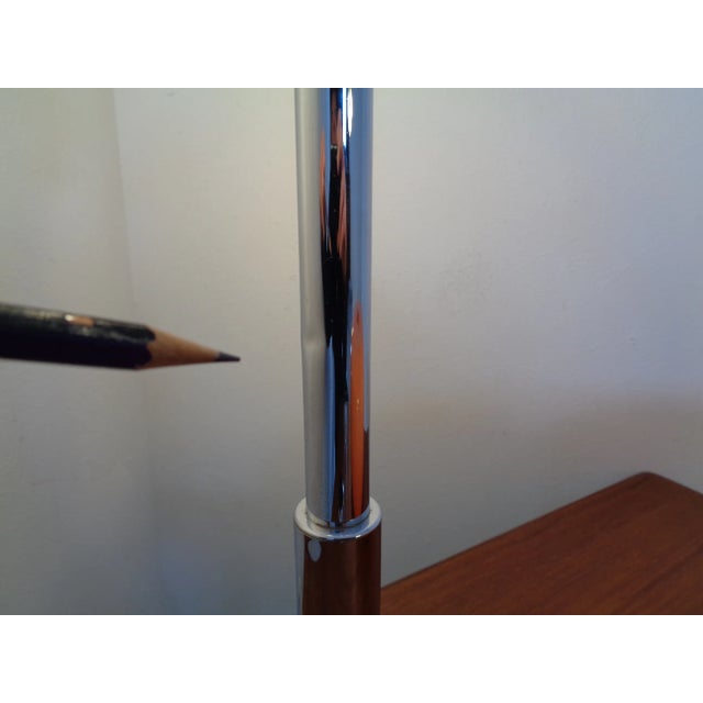 Italian Orange Plastic & Chrome Table Lamp, 1960s For Sale - Image 17 of 18