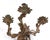 Early 20th Century Pair of Antique Louis XV Foliate Bronze Candle Wall Sconces For Sale - Image 5 of 10