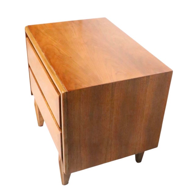Brown Mid 20th Century Night Stand Table by American of Martinsville For Sale - Image 8 of 12