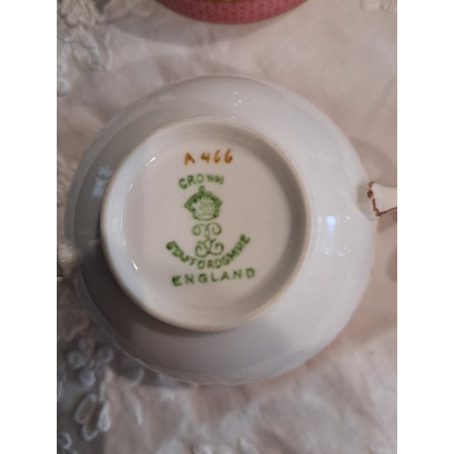 Vintage Footed Soup Bowls With Saucers - Set of 12 For Sale - Image 9 of 16