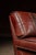 Pair of Mid 20th Century Italian-Inspired Leather Lounge Chairs in Red For Sale - Image 13 of 16
