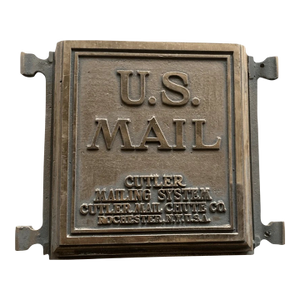 Vintage Cutler Mailing System Mail Chute Cover
