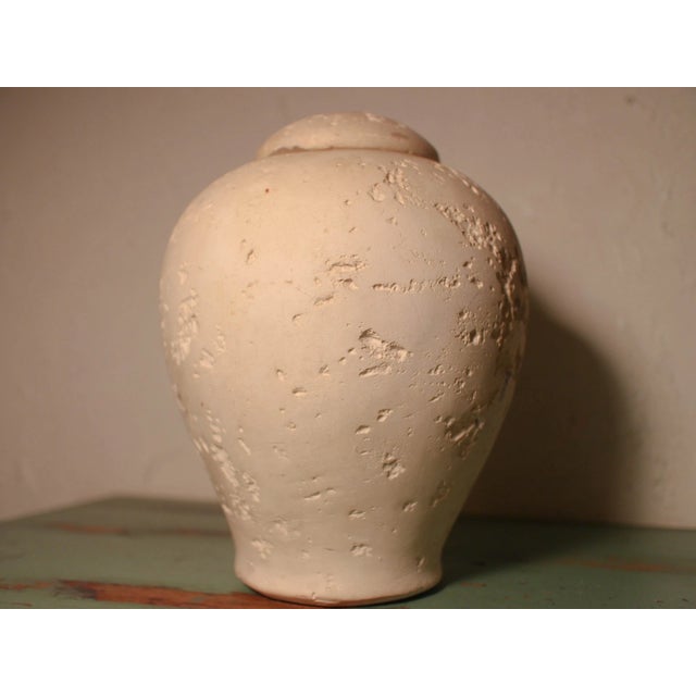 1980s Postmodern Jaru of California Faux Travertine Lidded Jar For Sale - Image 16 of 18
