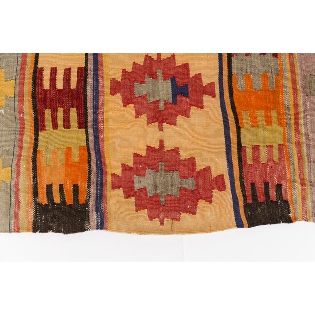 Textile Mid 20th Century Handmade Wool Runner for Entryway or Gallery For Sale - Image 7 of 10