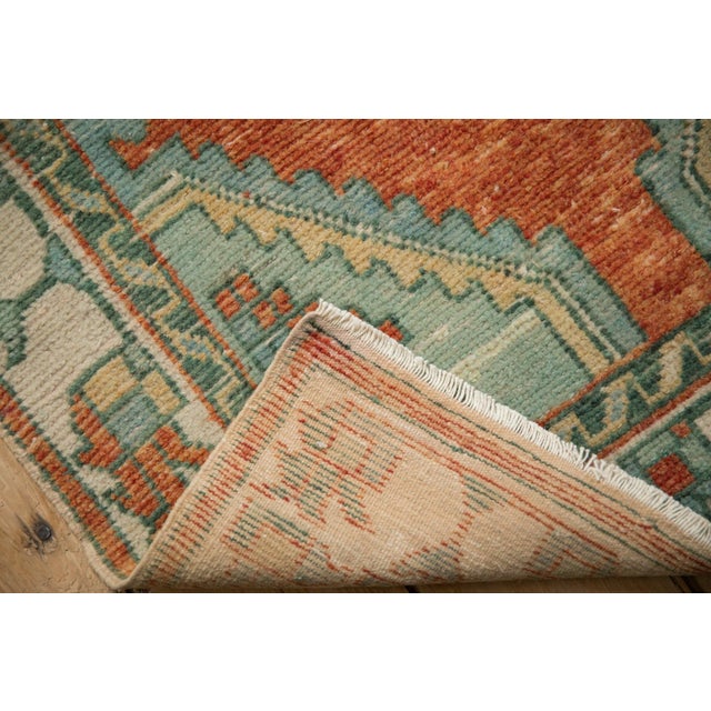 Textile Vintage Distressed Oushak Rug Runner - 2'6" x 5'3" For Sale - Image 7 of 10
