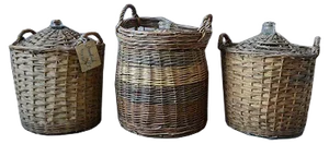 Glass Bottles, 1950s, Set of 3
