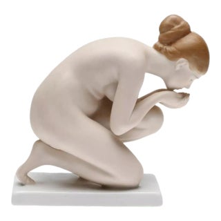 Girl Drinking Water Figure from Rosenthal For Sale