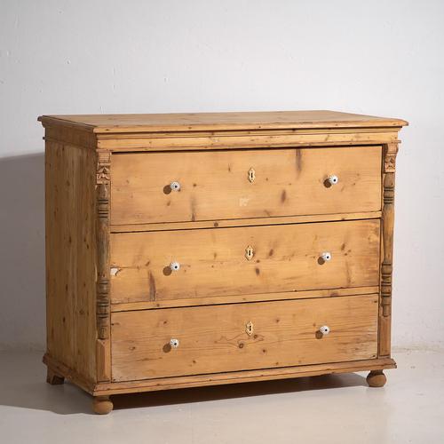 Antique Wood Chest of Drawers, 1920s For Sale - Image 9 of 9