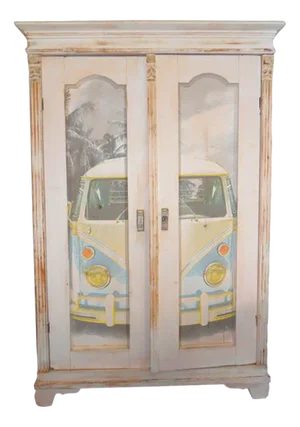 Blonde Volkswagen Samba Wardrobe