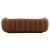 Cognac Chenille Tufted Sofa For Sale - Image 4 of 6